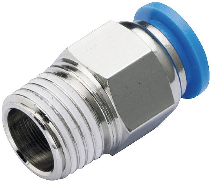 Actual product image Tru Components Straight connector PC6-02 Pipe Ø: 6 mm Thread size: R1/4 1 pc. (Pipe fitting)