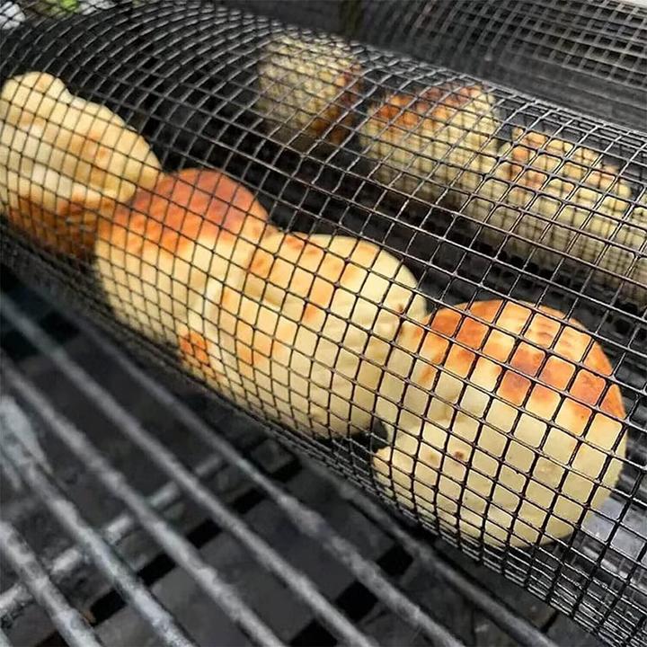 Immagine prodotto Werkstein Cestello per barbecue in acciaio inox con forchettone per verdure/carne