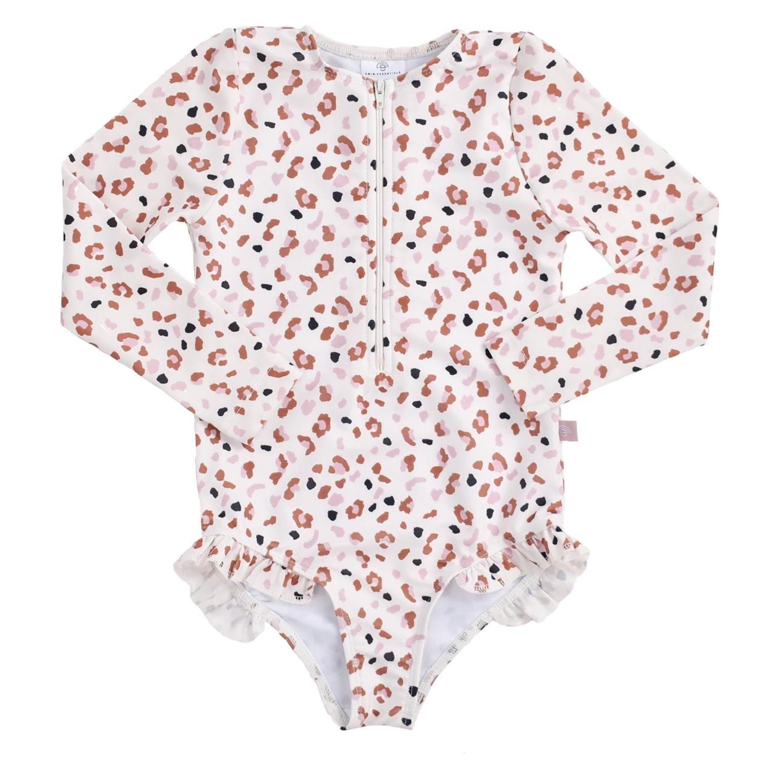 Swim Essentials, Mädchen, Badeanzüge, Langarm Badeanzug, Grau, (74)