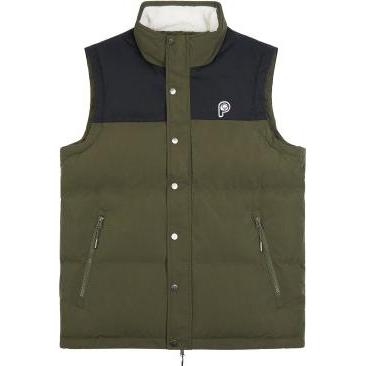 Penfield, Herren, Weste, teppwete mit trichterauchnitt bear cut and ew, Grün, (S)