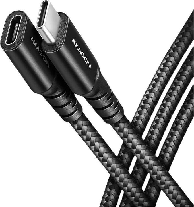 Produktbild Axagon BUCM32-CF15AB Kabelis Verlängerungskabel Gen2 USB-C - USB-C 1,5 m, 5 A, 20 Gbit (1.50 m, USB 3.2 Gen 2x2, 240 W)