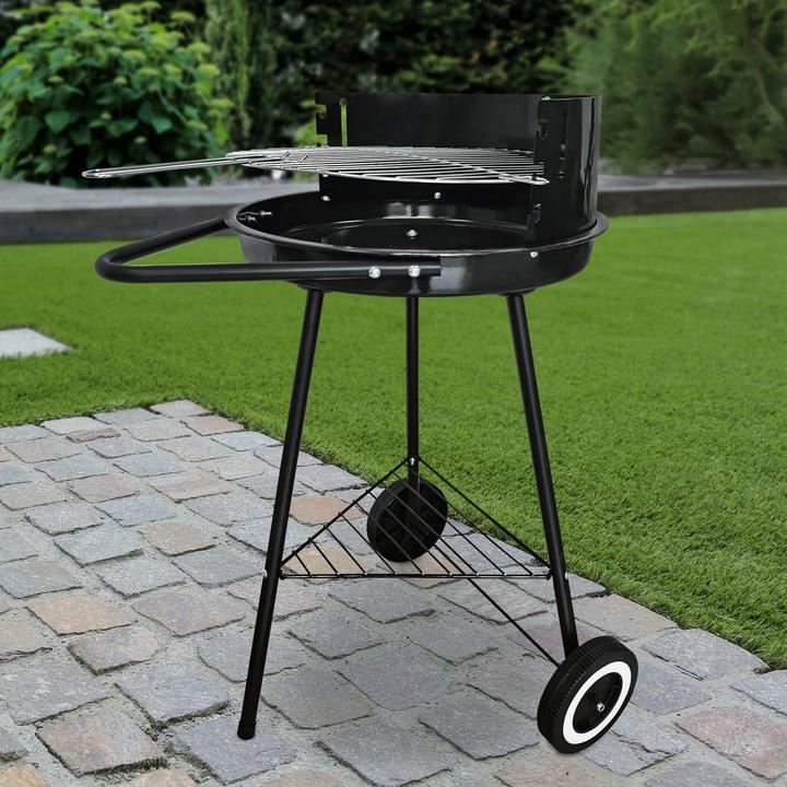 Produktbild Rewe Rundgrill mit Rädern