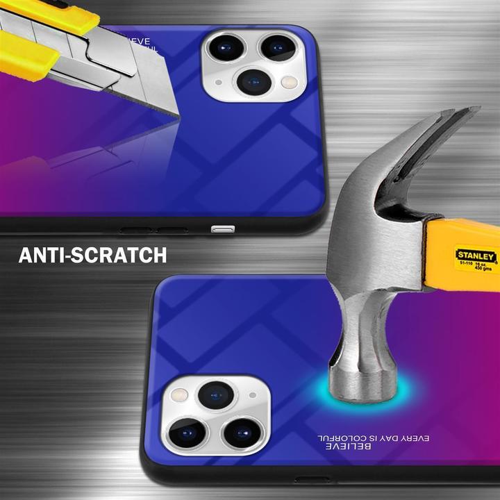 Actual product image Cadorabo TPU 2 colors glass cover (Apple iPhone 11 Pro)