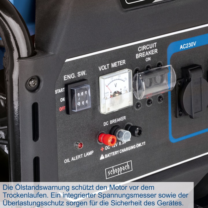 Produktbild Scheppach GENERATOR SG7100X 5,0 KW (9000 W, 25 l)