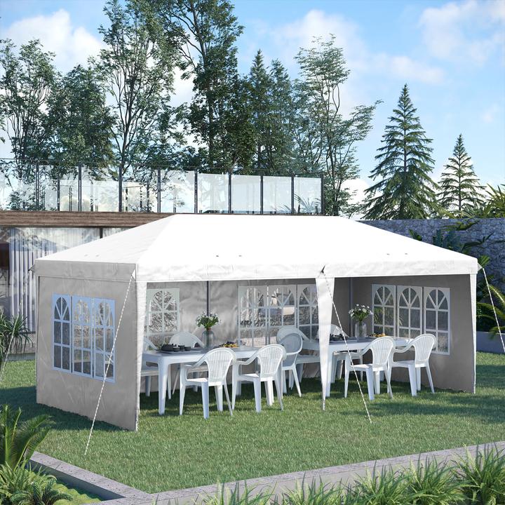 Actual product image Outsunny Folding pavilion with side walls (585 cm, 295 cm)