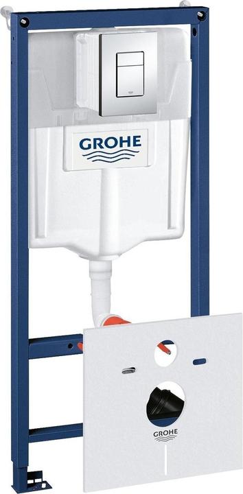 Actual product image Grohe Rapid SL 4-in-1 Inbouwreservoir - Voor hangend toilet Incl. bedieningsplaat en geluiddemping