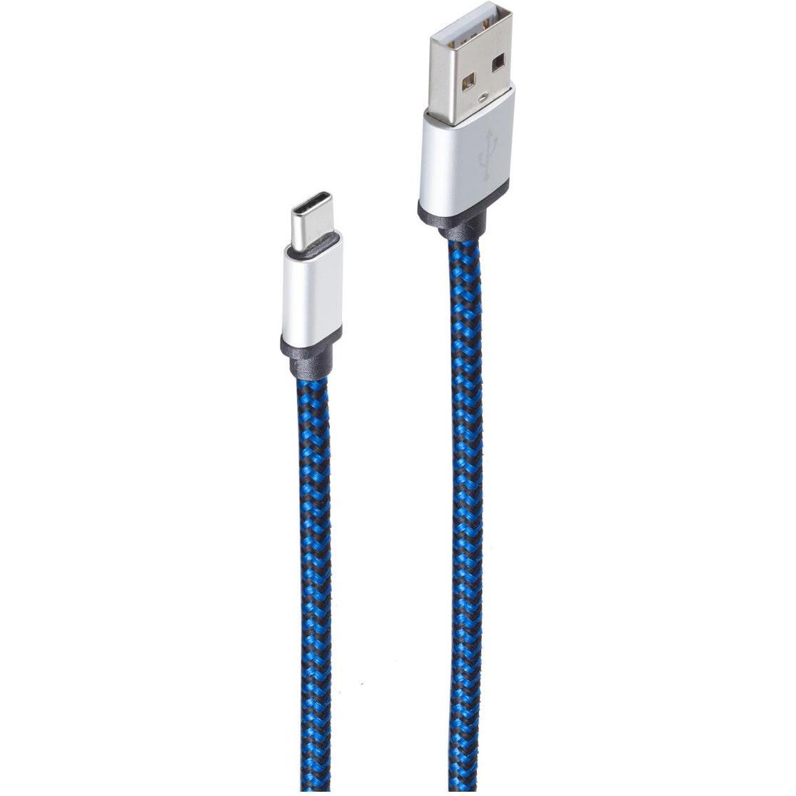 Shiverpeaks BS14-50024 USB Kabel 2 m USB 2.0 USB A USB C Blau (2 m, USB 2.0), USB Kabel