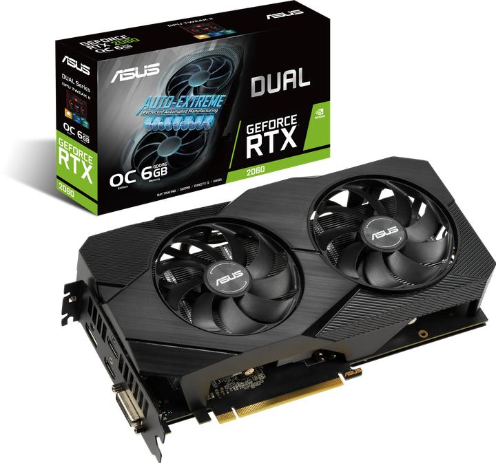 Actual product image ASUS GeForce DUAL RTX 2060 O6G EVO (6 GB)