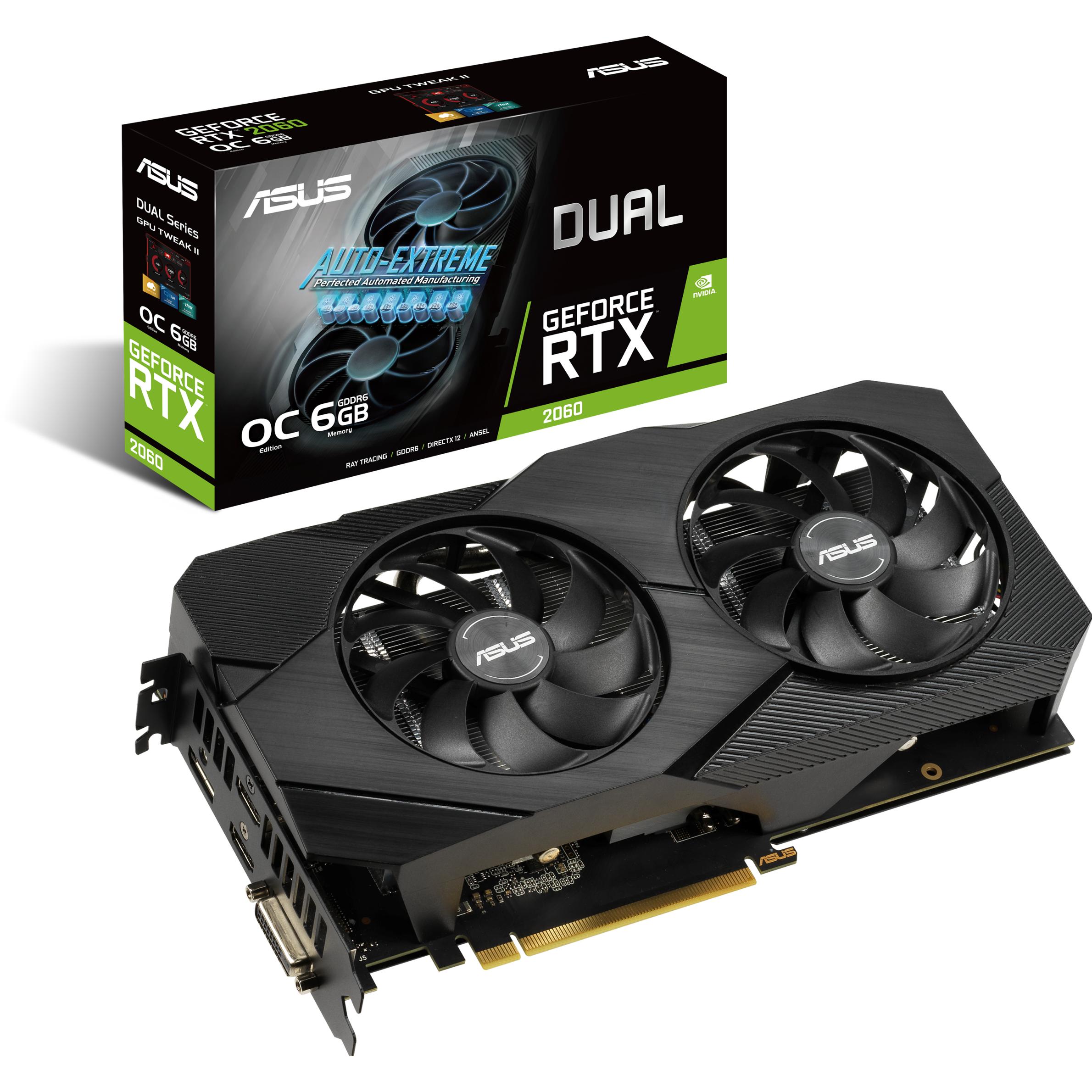 ASUS GeForce DUAL RTX 2060 O6G EVO (6 GB), Grafikkarte