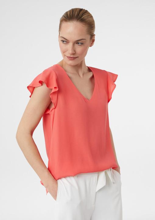 Produktbild Comma Bluse Semitransparente Viskosebluse mit Volantärmeln (34)