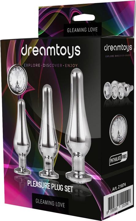Image du produit Dream Toys Gleaming Butt Plug Set Silver