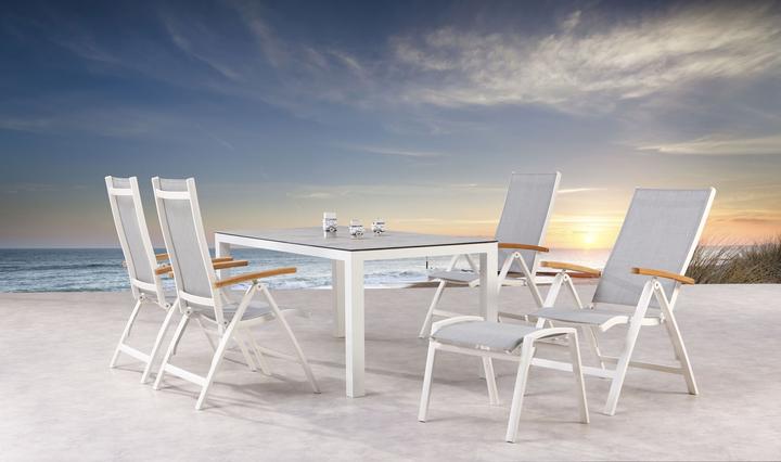 Produktbild Best Klappsessel Cavalese weiss/Teak