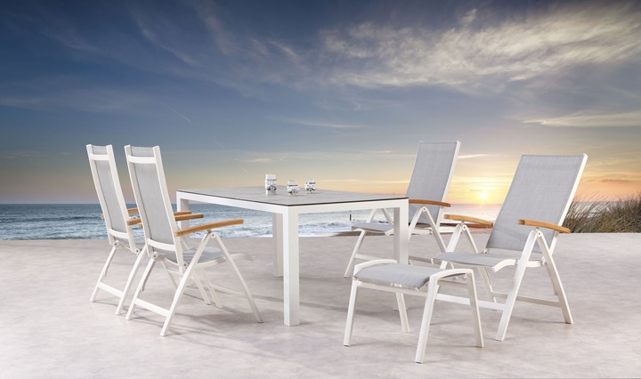 Actual product image Best Folding Chair Cavalese white/Teak