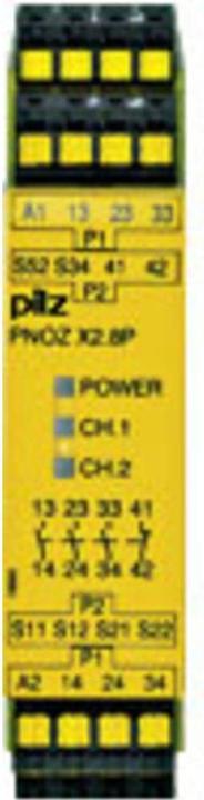 Image du produit Pilz GmbH & Co. KG Relais de sécurité PNOZ X2.8P c 24-240VAC/DC 3n/o