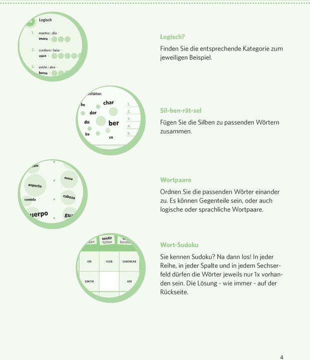 Produktbild Sprachrätsel Spanisch (Deutsch, Spanisch, 2025)