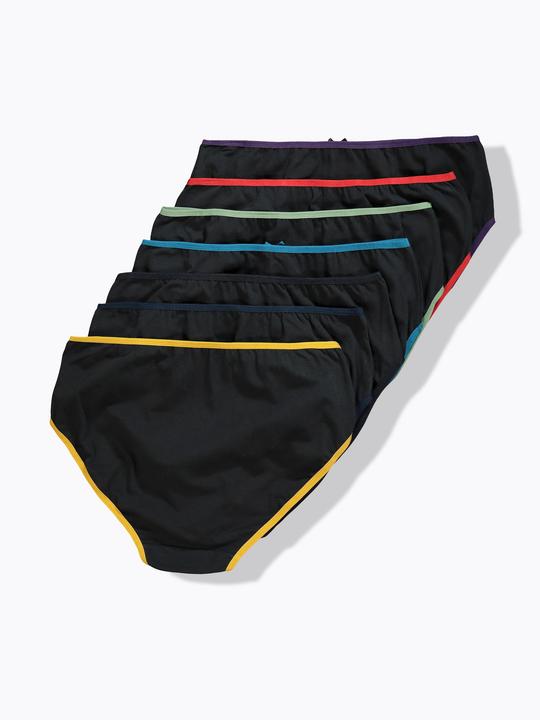 Produktbild Ulla Popken Midislips, 7er-Pack, farbige Einfassungen (62, 7er Pack)