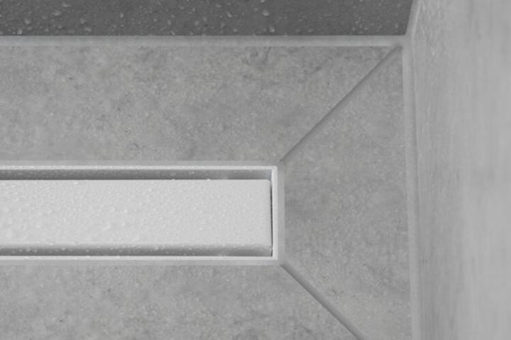 Immagine prodotto hansgrohe RainDrain Match è un set di canalette per doccia 800 con telaio regolabile in altezza (acciaio inox (800 mm)