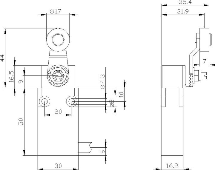 Produktbild Siemens Endschalter,Metall,30mm,w/ Drehschalter