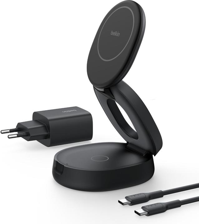 Actual product image Belkin Boost Charge verstellbare mag.2-in-1 Ld.Qi2 sw. WIZ035kqBK (30 W)