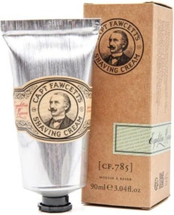 Captain Fawcett Shave Cream 90ml Expedition Reserve Travel Size (90 ml, Rasiercreme)