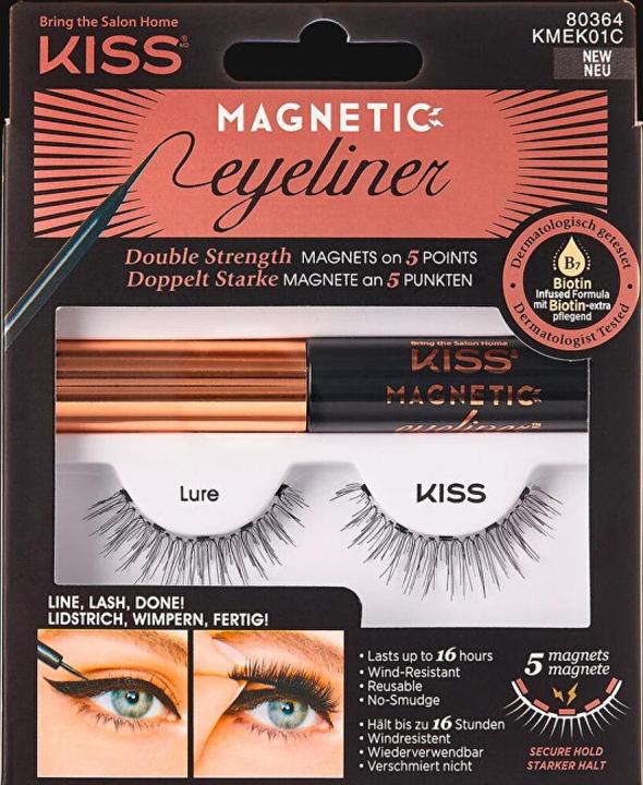 KISS Magnetic (Magnetic Eyeliner & Lash Kit) - Variant : Lure (Cils artificiels)
