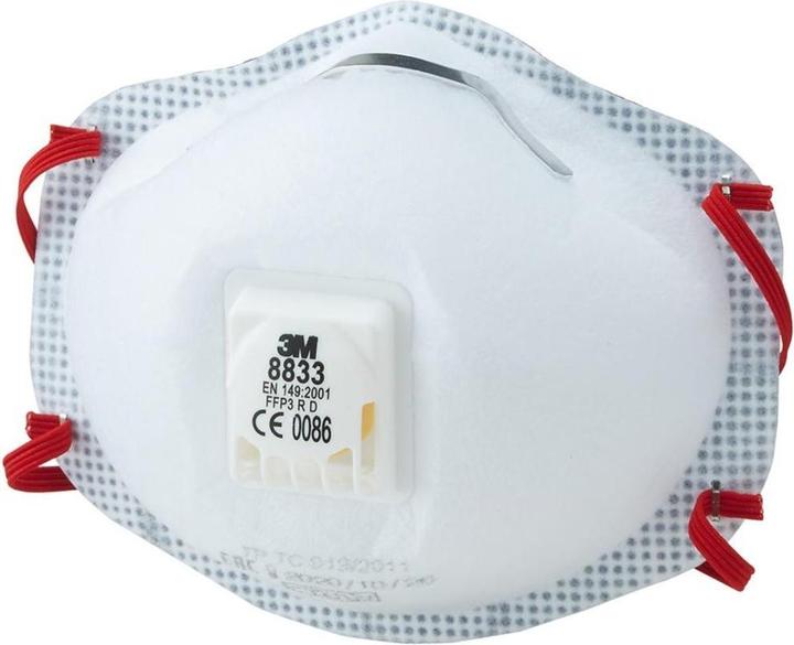 Productafbeelding 3M Stofmasker 8833 - Classic, beschermingsniveau: FFP3 (FFP3, 1x)