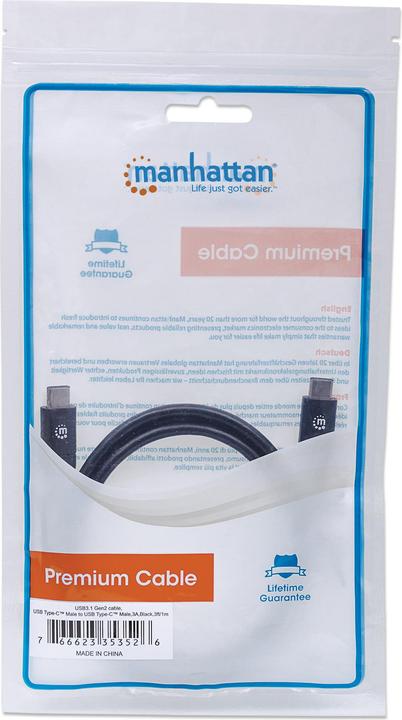 Produktbild Manhattan USB 3.1 Gen2 (1 m, USB 3.1, 36 W)