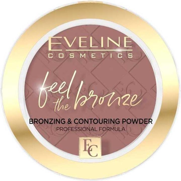 Eveline Feel The Bronze Bronzing And Contouring Powder Chocolate Cake 02 4G (Chocolate Cake, Bronzer, 4 g)