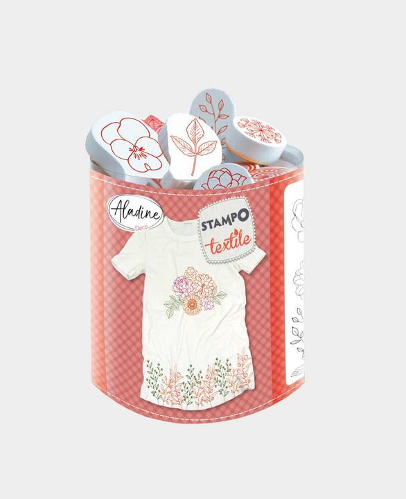Immagine prodotto I Am Creative Textilstempelset Blumen und Blätter