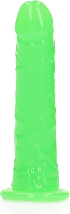Produktbild RealRock Slim Realistic Dildo with Suction Cup - Glow in the Dark - 6" / 15,5 cm