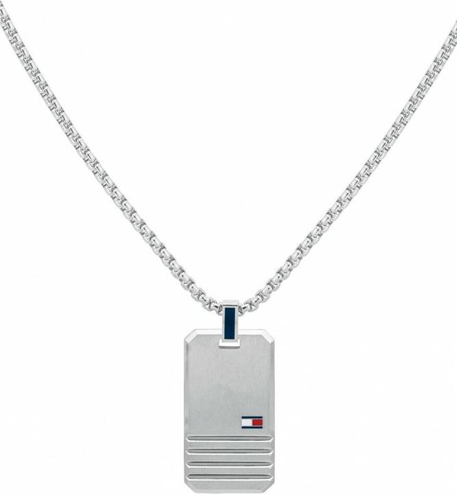 Tommy Hilfiger Iconice Srips Collier (Acier inoxydable, 60 cm)