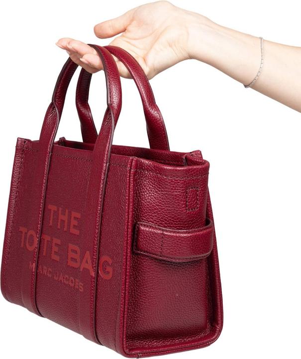 Actual product image Marc Jacobs small tote in charry leather