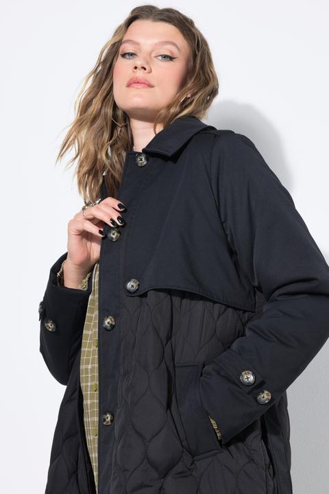 Produktbild Studio Untold Trenchcoat, A-Line, Mix mit Stepp, wattiert, Bindegürtel