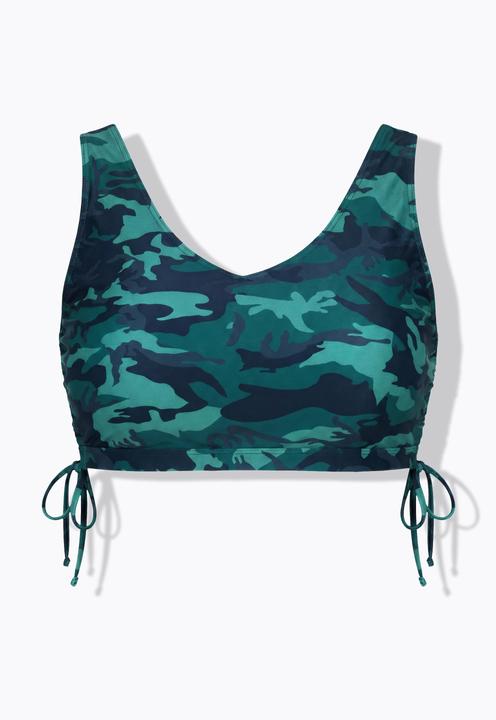 Produktbild Studio Untold Bikini-Top, Camouflage, Raffbänder, Softcups (42)