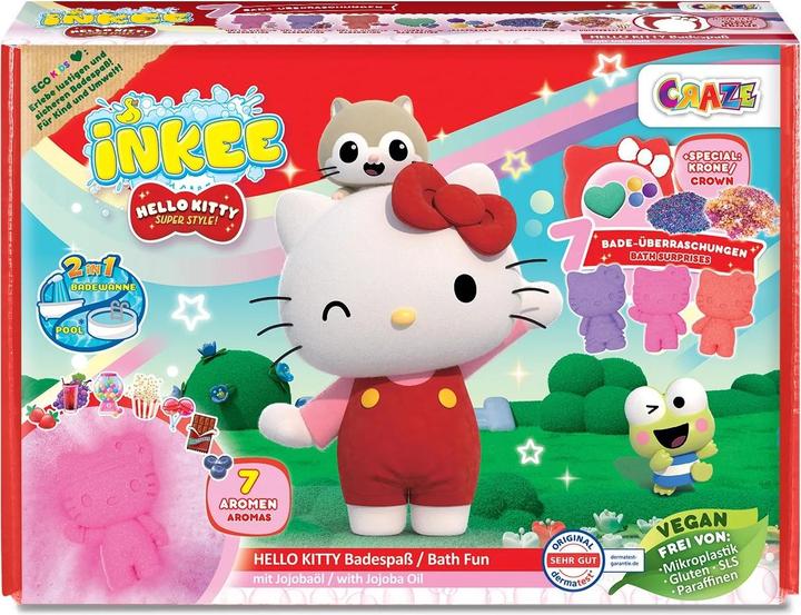 Actual product image Craze Inkee surprise box Hello Kitty (Bath salts, 430 g)