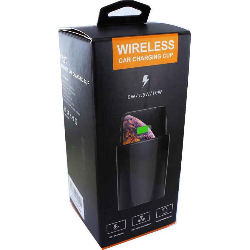 Thumbnail - cyoo Induktives Cup charger KFZ PKW LKW 10W (10 W), Wireless Charger, Schwarz