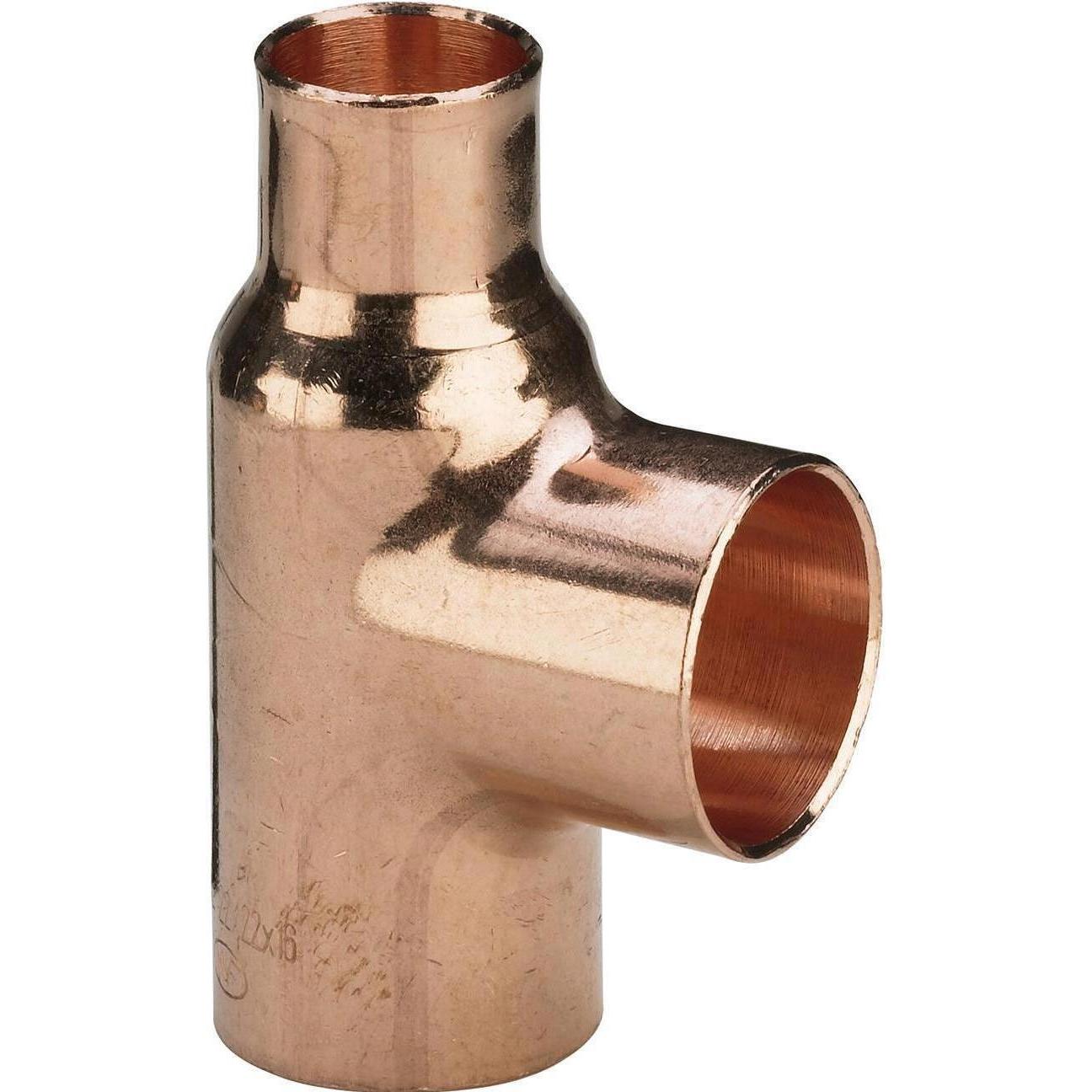 Thumbnail - Viega, Rohrverbindungstechnik, 101053 T-Stück Modell 95130 I/I, Kupfer 18 x 15 x 15 mm - 10 Stück (T-Verbindung)