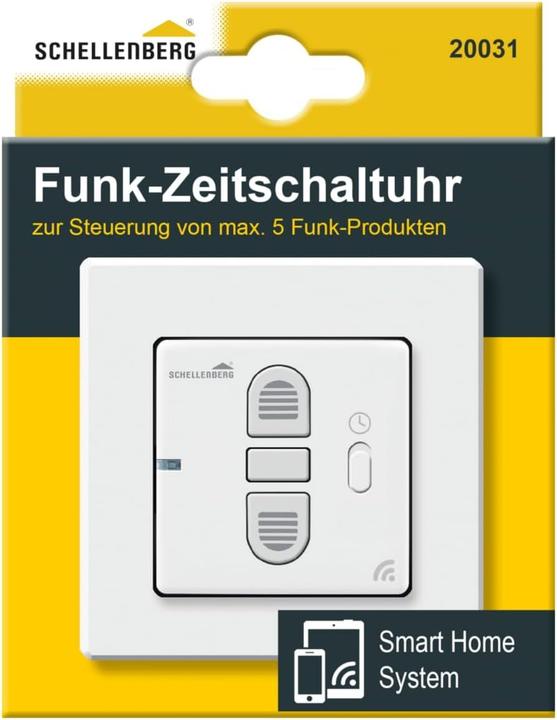 Actual product image Schellenberg 20031 Smart-Home radio timer control for shutters, lights, sockets and markers