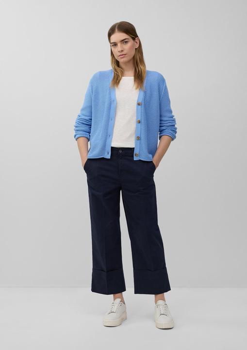 Produktbild s.Oliver Strickjacke Strickjacke in Ripp-Optik mit Knopfleiste (36)