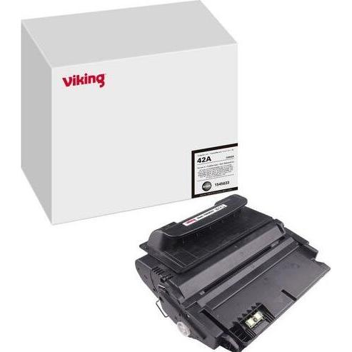 Viking, Toner, Tonerkartusche Kompatibel HP 42A Q5942A Schwarz (BK)