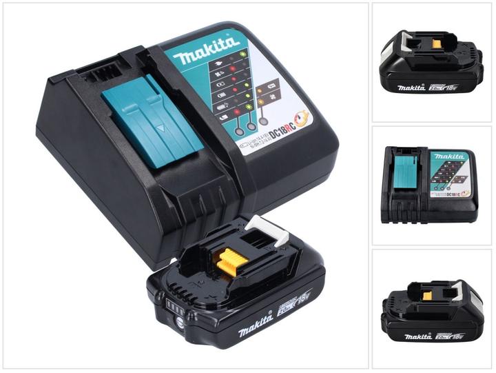 Makita Power Source Kit 18 V mit 1x BL 1820 B Akku 2,0 Ah ( 197254-9 ) + DC 18 RC Ladegerät ( 195584 (18 V)