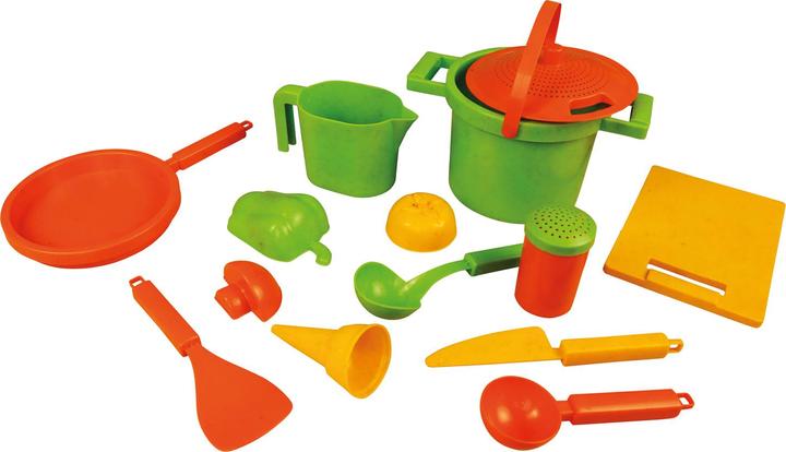 Lena Eco Sandset Kochen, 14-teilig, Natur Netz