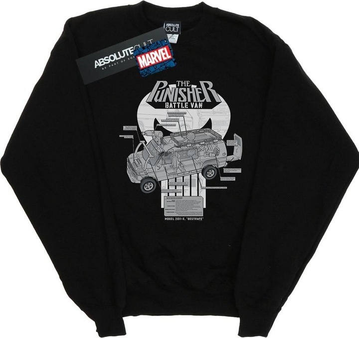 Immagine prodotto The Punisher Battle Van Breakdown Felpa Uomo (4XL)
