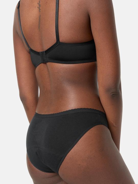 Actual product image DIM Slip Lace Medium Black with Mesh Detail (M)