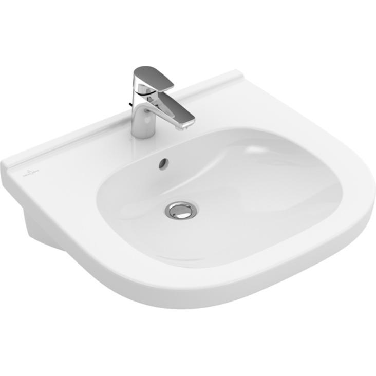 Villeroy & Boch, Waschbecken, V&B Waschtisch ViCare 550x550mm ohne ÜL we C+ (550 mm, 550 mm)