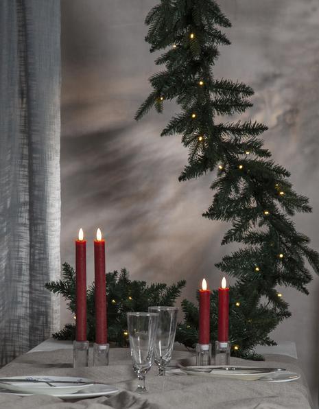 Immagine prodotto Star Trading Candela a LED FLAME 2 cm x 15 cm, rosso scuro, 2 pezzi (2 x)