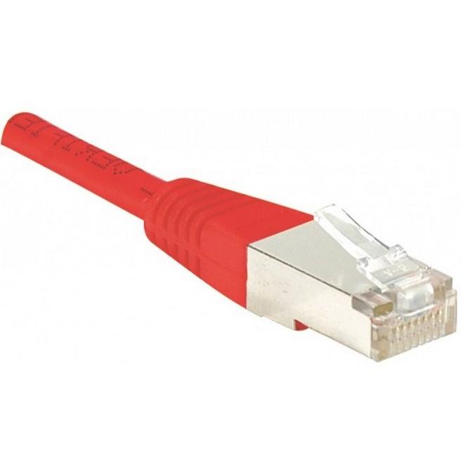 Exertis Connect Patchkabel F/UTP, CAT.6, rot, 1,5 m Patchkabel mit besonders schmalem Knickschutz (F/UTP, CAT6, 1.50 m),...