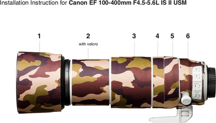 Produktbild easyCover Lens Oak for Canon EF 100-400mm f/4.5-5.6L IS II USM Brown Camouflage