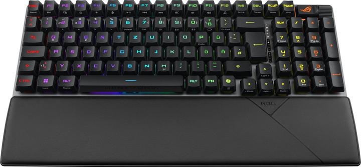 Actual product image ASUS Keyboard ROG Strix Scope II 96 RX Wireless BLK (DE, Wireless, Cable)