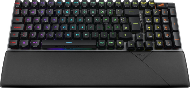 Produktbild ASUS Tastatur ROG Strix Scope II 96 RX Wireless BLK (DE, Kabellos, Kabelgebunden)